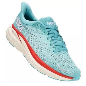Hoka Womens Clifton 8: Size 9.5, Aquarelle/Blue
